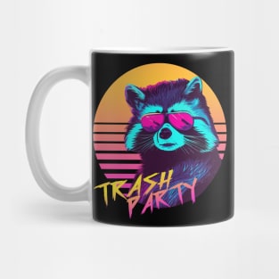 Trash Party - Synthwave Raccoon Mug